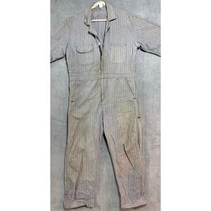 Vintage Wrangler 60s Blue Bell Denim Herringbone COverall Size 44 Short Gorpcore